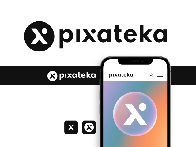 Логотип для интернет-ресурса Pixateka.