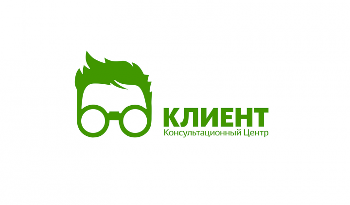 Разработка логотипа к.ц. "КЛИЕНТ"
