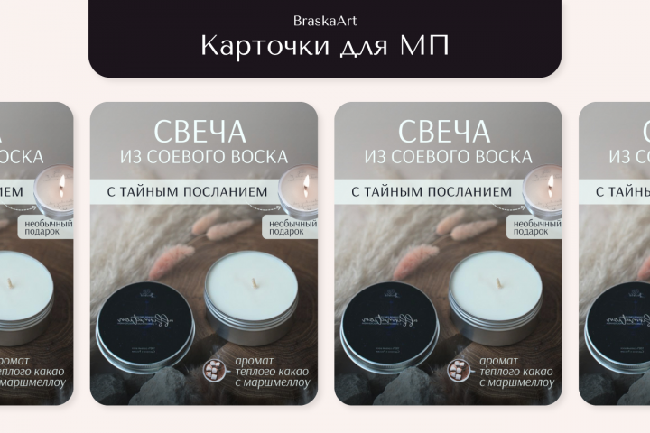 Инфографика держателя для свечей