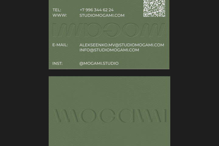 Визитная карта студия дизайна интерьера