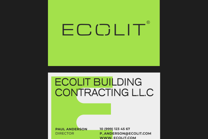 Визитная карта для строительной компании