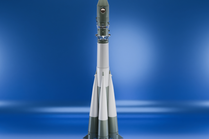 Анимация вращения ракеты ВОСТОК-1 ко ДНЮ КОСМОНАВТИКИ