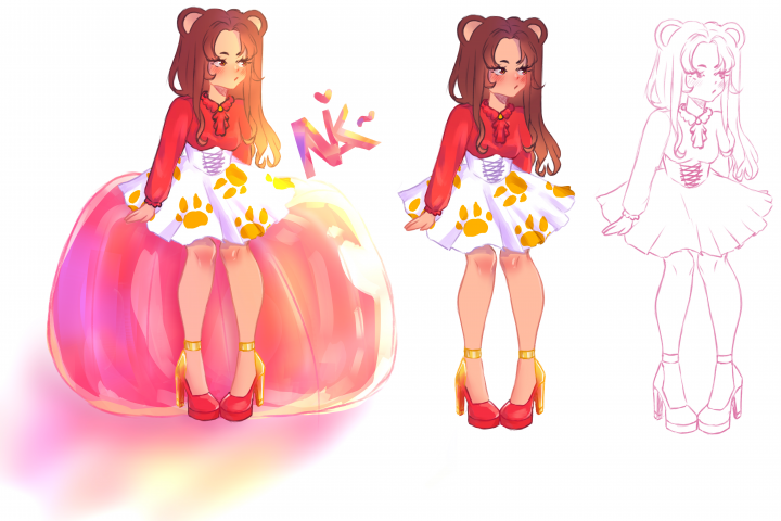 Концепт-арт персонажа(упрощенный)