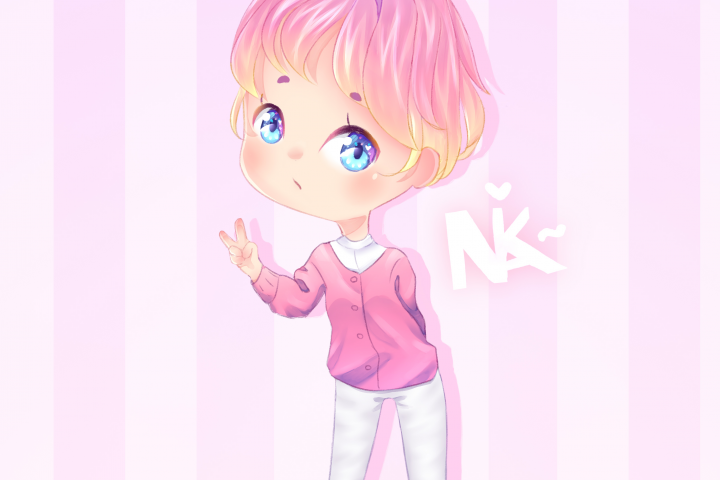 Digital чиби-иллюстрация