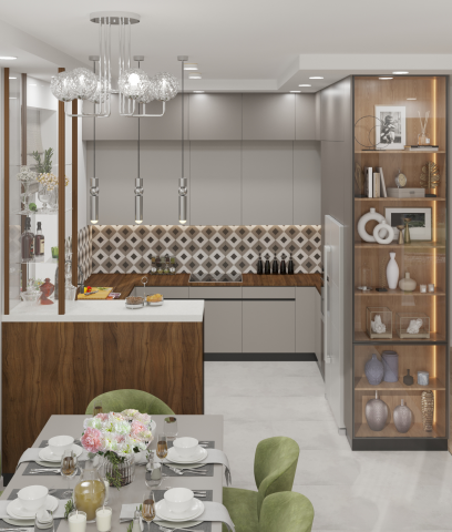дизайн кухни-гостиной