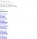 Парсинг ссылок Yahoo