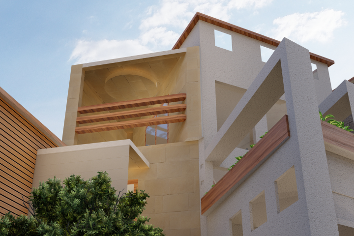 рендер декоративного дома