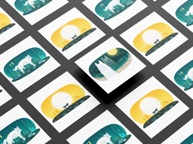 Иллюстрации для детской сказки "Укравший Солнце и Луну"