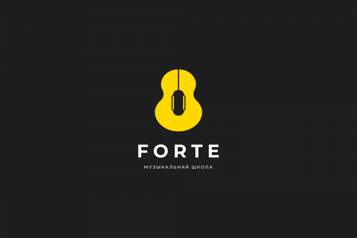Логотип музыкальной школы "Forte"