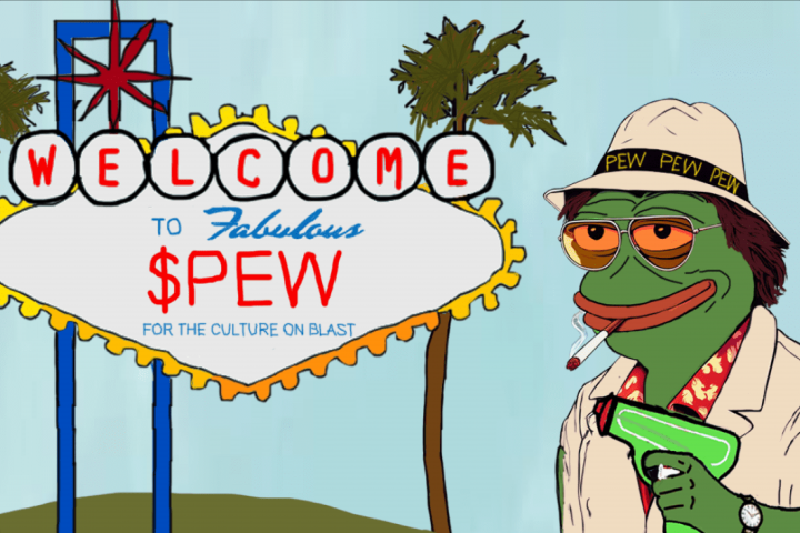 Landing page для мем-токена pew