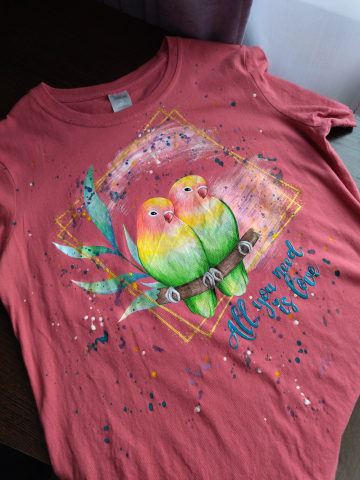 Роспись футболки