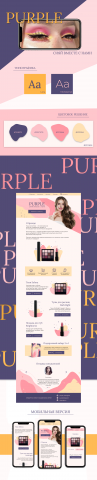 Сайт для бренда декоративной косметики «PURPLE»