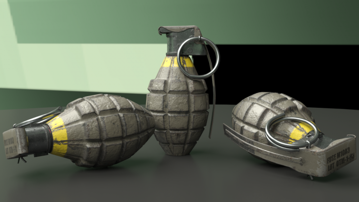Grenade MK2. Игровая модель.