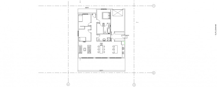 План одноэтажного дома в Revit