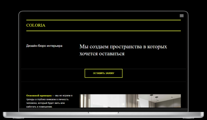 Лендинг COLORIA