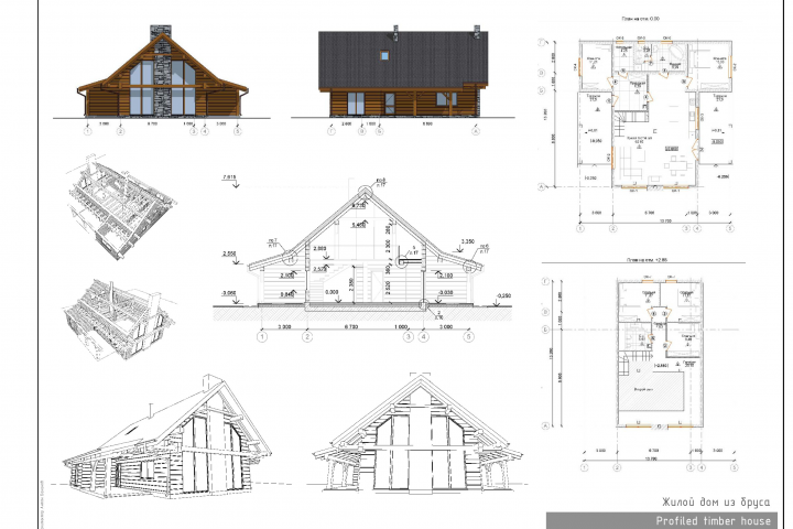 Жилой дом из бруса
