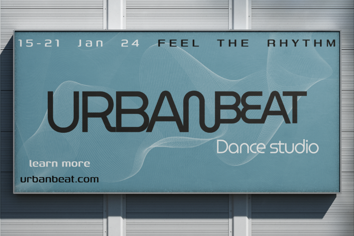 Баннер для открытия студии танцев (учебный проект)