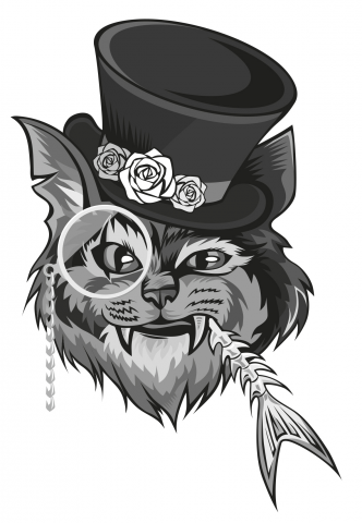 Усатый джентльмен с моноклем