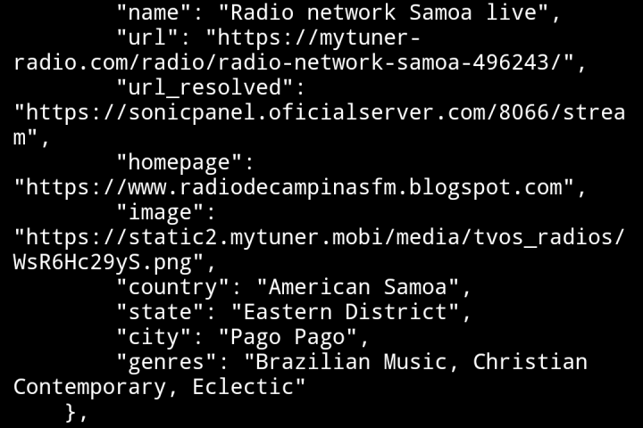 Парсинг радиостанций