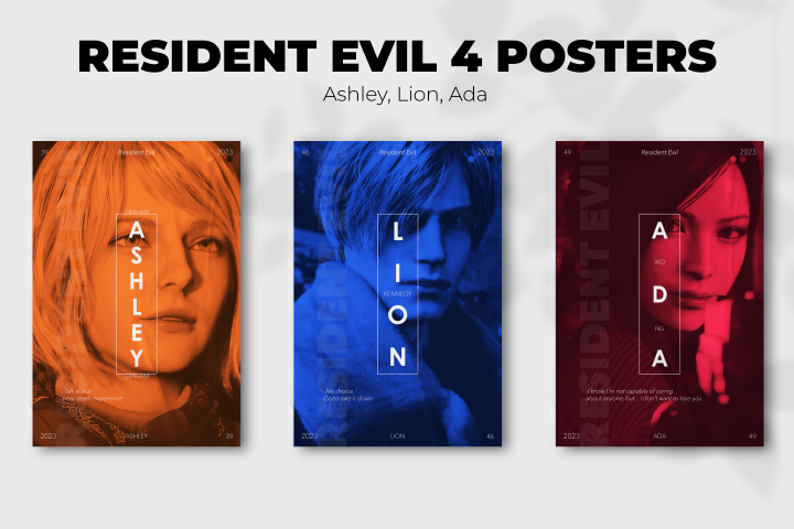 Серия плакатов "Resident Evil 4"