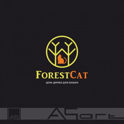 ForestCat, логотип дома для кошек