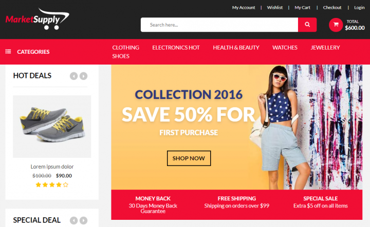 Верстка интернет-магазина