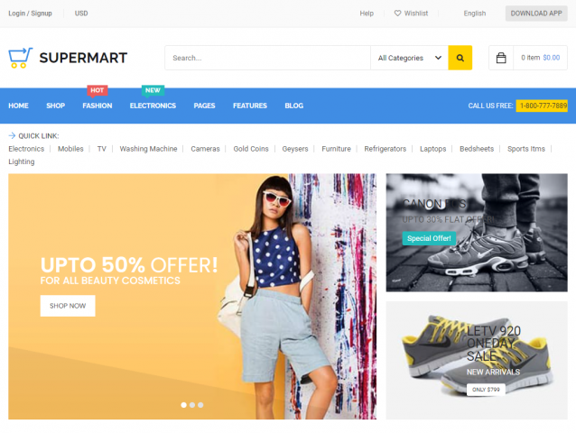 Верстка интернет-магазина