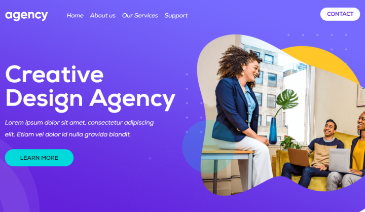 Верстка сайта для агентства