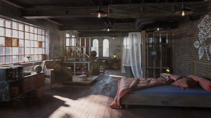 Интерьер в стиле Loft