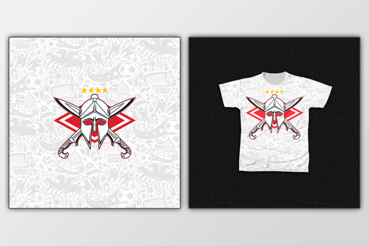 Разработка принта для производства футболки