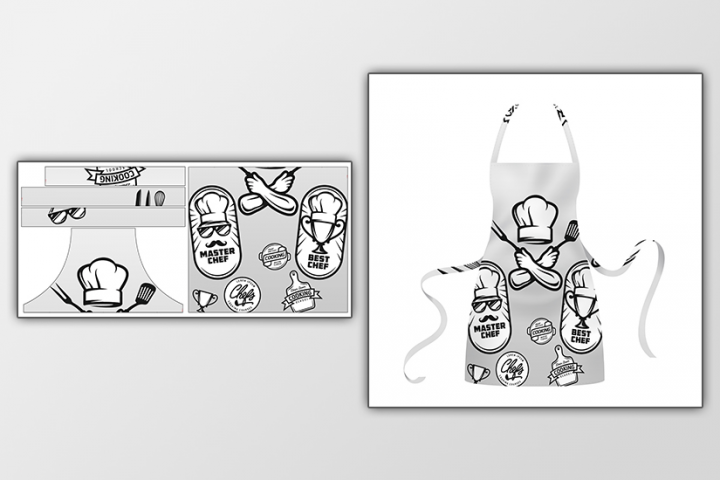 Разработка принта для производства фартука