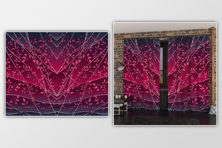 Разработка принта для производства штор