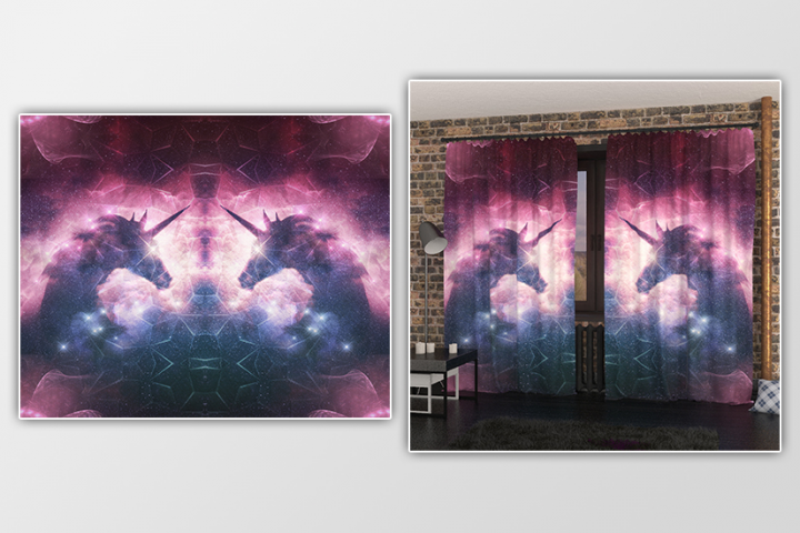 Разработка принта для производства штор