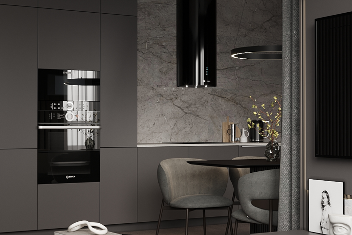 Кухня-гостиная в современном стиле