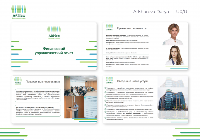 Финансовый управленческий отчет для АйМед