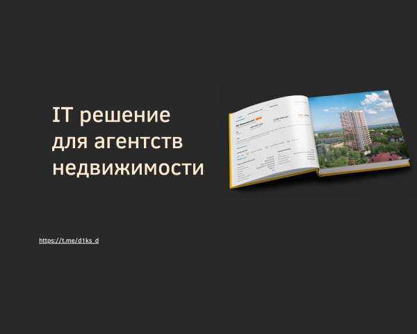 Вывод продукта на рынок - IT решение для агентств недвижимости