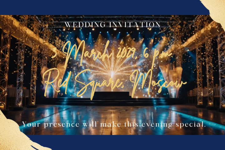 Приглашение на свадебную вечеринку