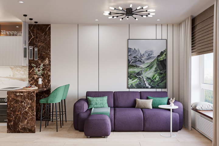 Визуализация гостинной