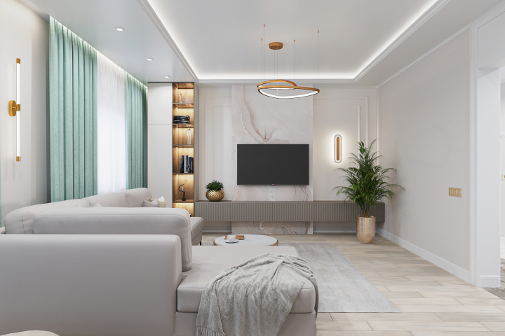 Визуализация гостинной