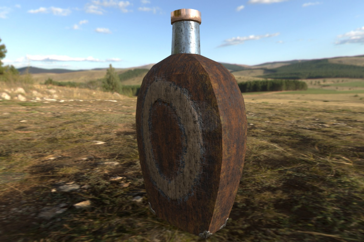 Бутылка Low-poly