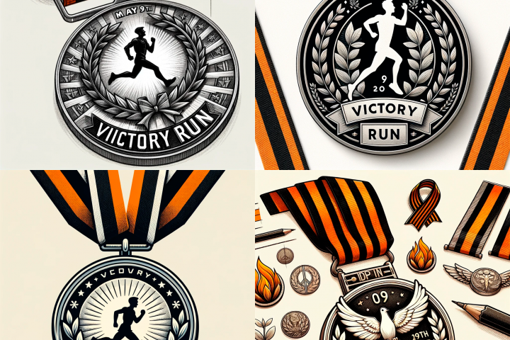 Концепт медали "Забег Победы"