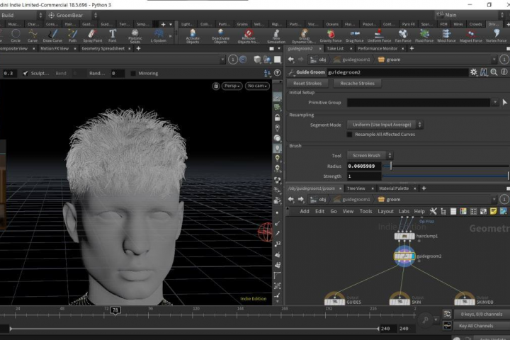 Реалистичная модель + волосы
