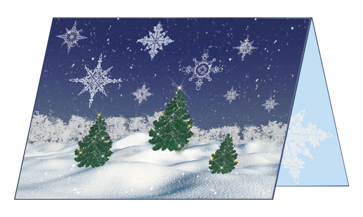 Открытка "С Новым годом!" (оборот)