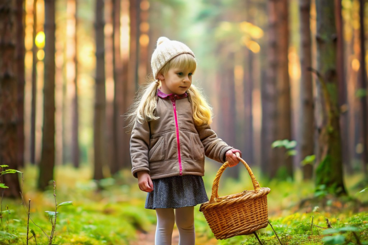 Девочка в лесу