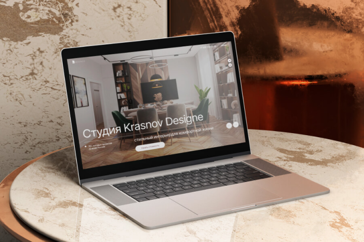 Сайт под ключ для бюро дизайна интерьера