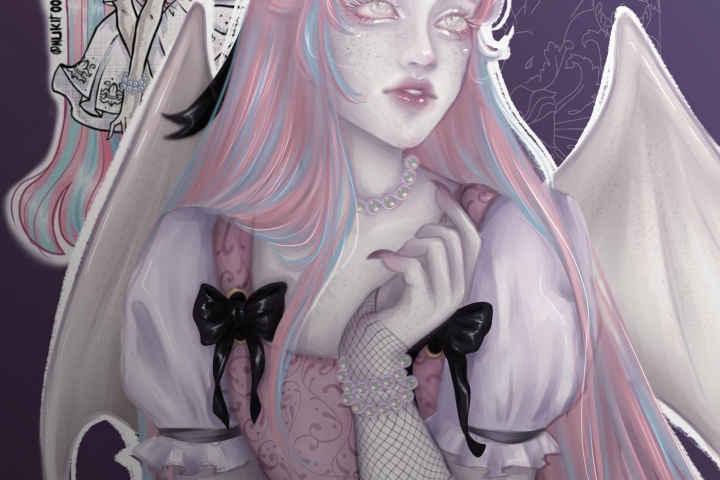 арт по персонажу мультфильма "Monster high"