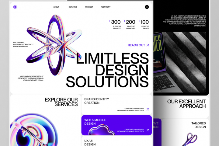 Верстка лендинга + дизайн