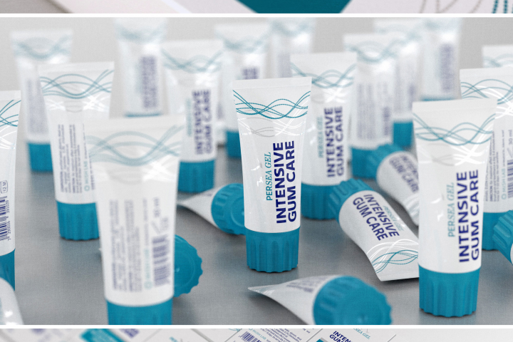 Persea Gel. Дизайн упаковки зубной пасты.