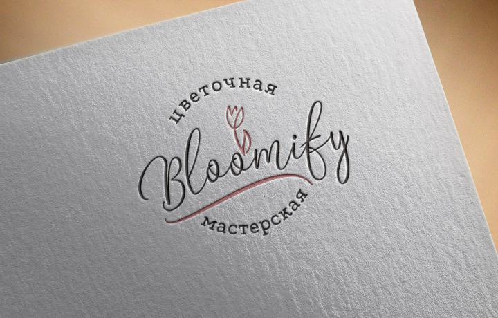 Логотип для цветочной мастерской