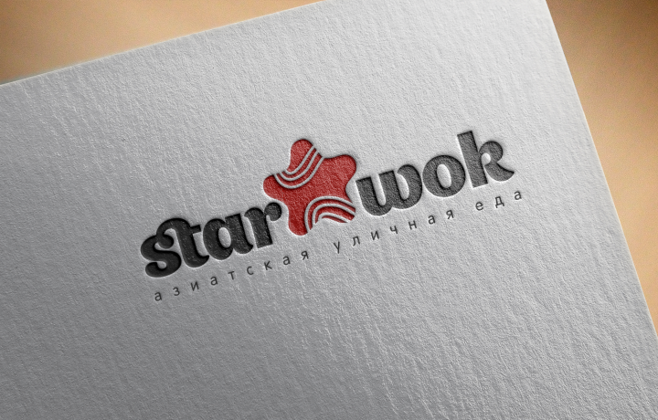 Логотип для ресторана Star Wok